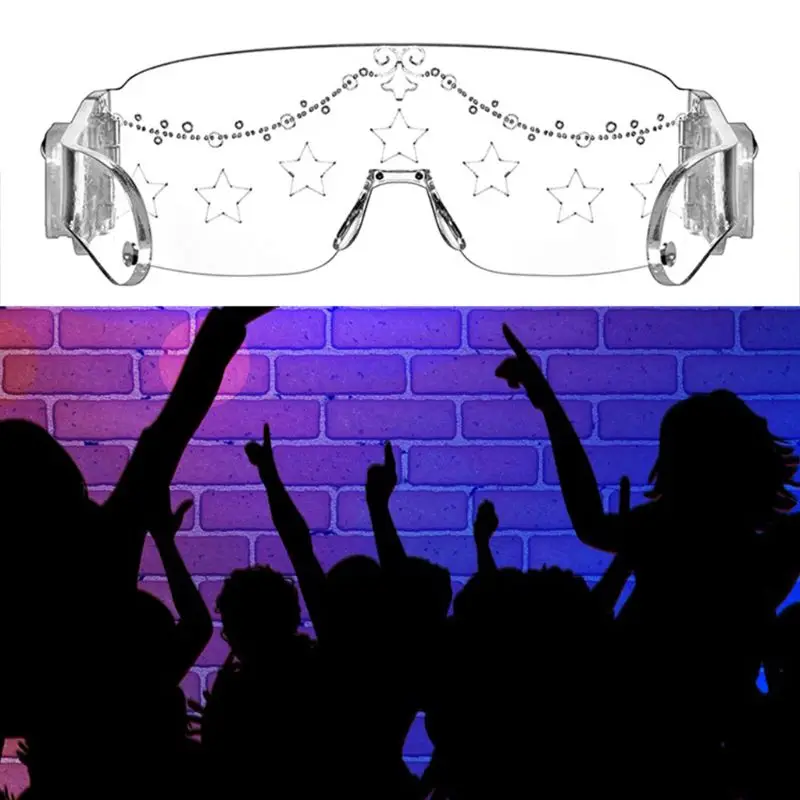 LED Star Patttern Glasses Light Up Shades Flashing Rave Wedding Christmas Party DXAD
LED Star Patttern Glasses Light Up Shades Flashing Rave Wedding Christmas Party DXAD