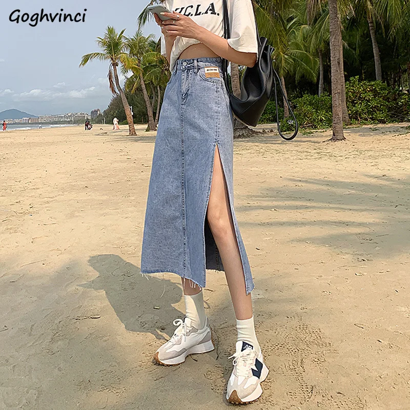 Skirts Women Side-slit High Waist Summer New All-match Leisure Stylish Ulzzang Holiday Streetwear Female A-line Sexy Solid Color
Skirts Women Side-slit High Waist Summer New All-match Leisure Stylish Ulzzang Holiday Streetwear Female A-line Sexy Solid Color