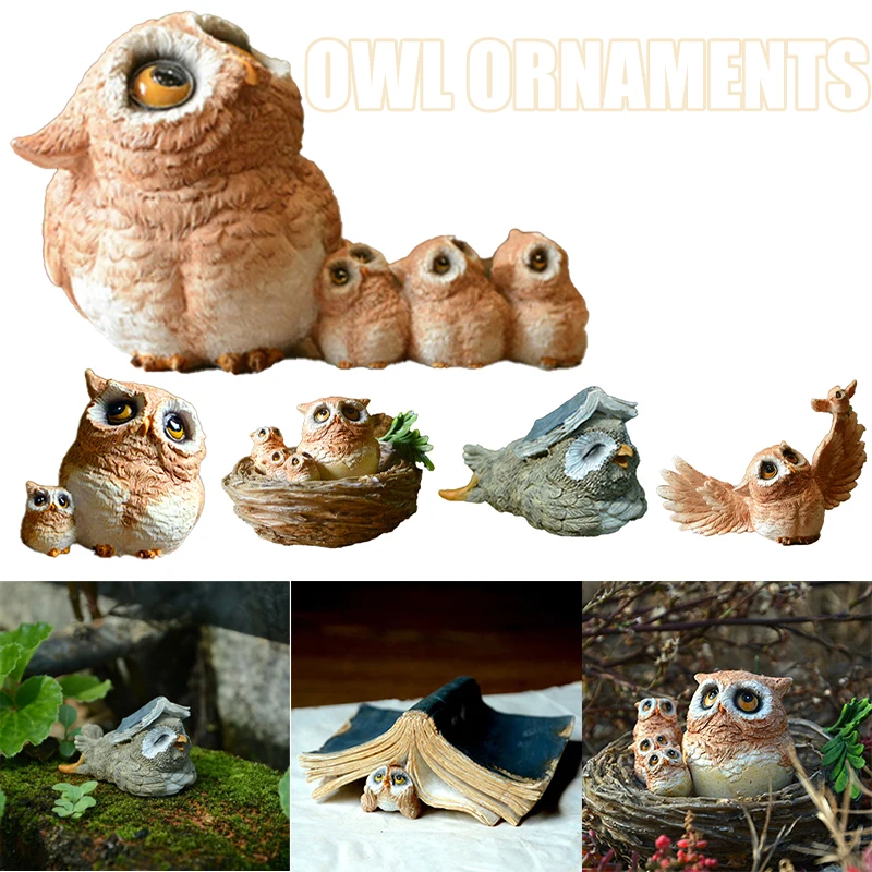Cute Resin Owl Statue Simulation Animals Figurines Personalized Ornament for Home Garden Office Decoration DSS899
Cute Resin Owl Statue Simulation Animals Figurines Personalized Ornament for Home Garden Office Decoration DSS899