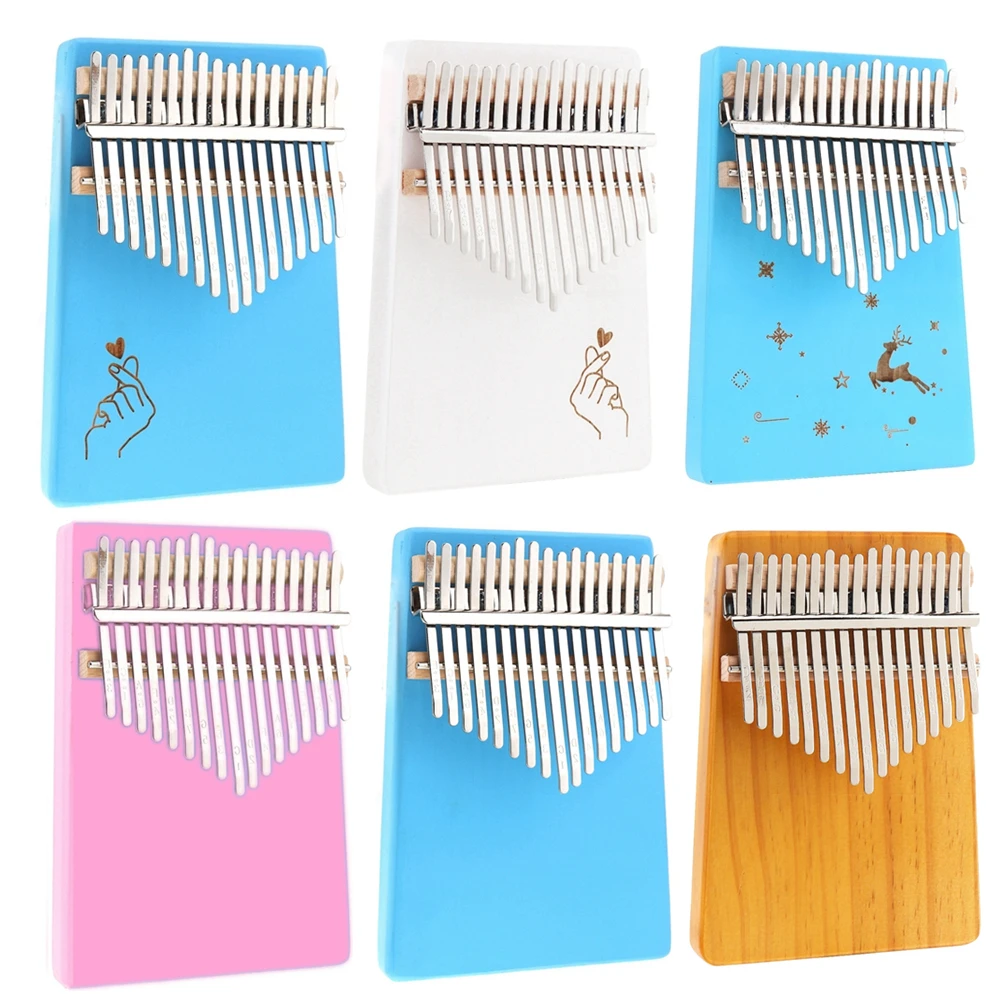17 Keys Thumb Piano Kalimba Blue Finger Heart Pattern Solid Single Board Pine Mbira Mini Keyboard Instrument With Tuning Hammer
17 Keys Thumb Piano Kalimba Blue Finger Heart Pattern Solid Single Board Pine Mbira Mini Keyboard Instrument With Tuning Hammer