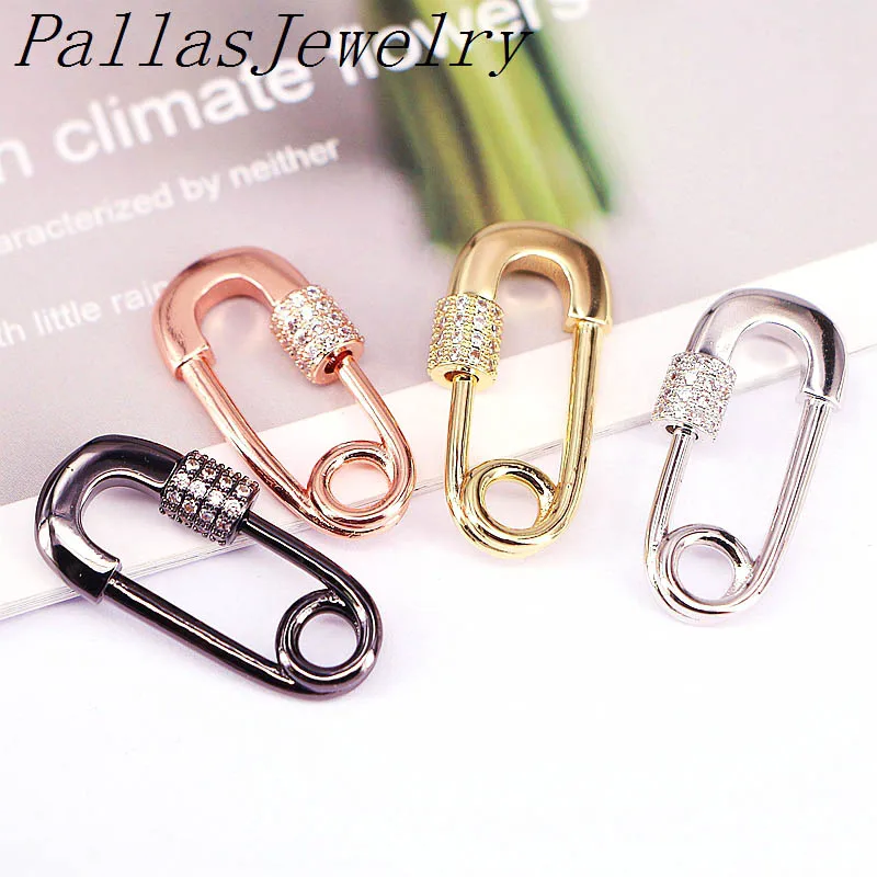 10Pcs 15*30mm Cubic Zirconia CZ Paperclip Pin Carabiner Lock Clasp Screw Lock Clasp Links Findings
10Pcs 15*30mm Cubic Zirconia CZ Paperclip Pin Carabiner Lock Clasp Screw Lock Clasp Links Findings