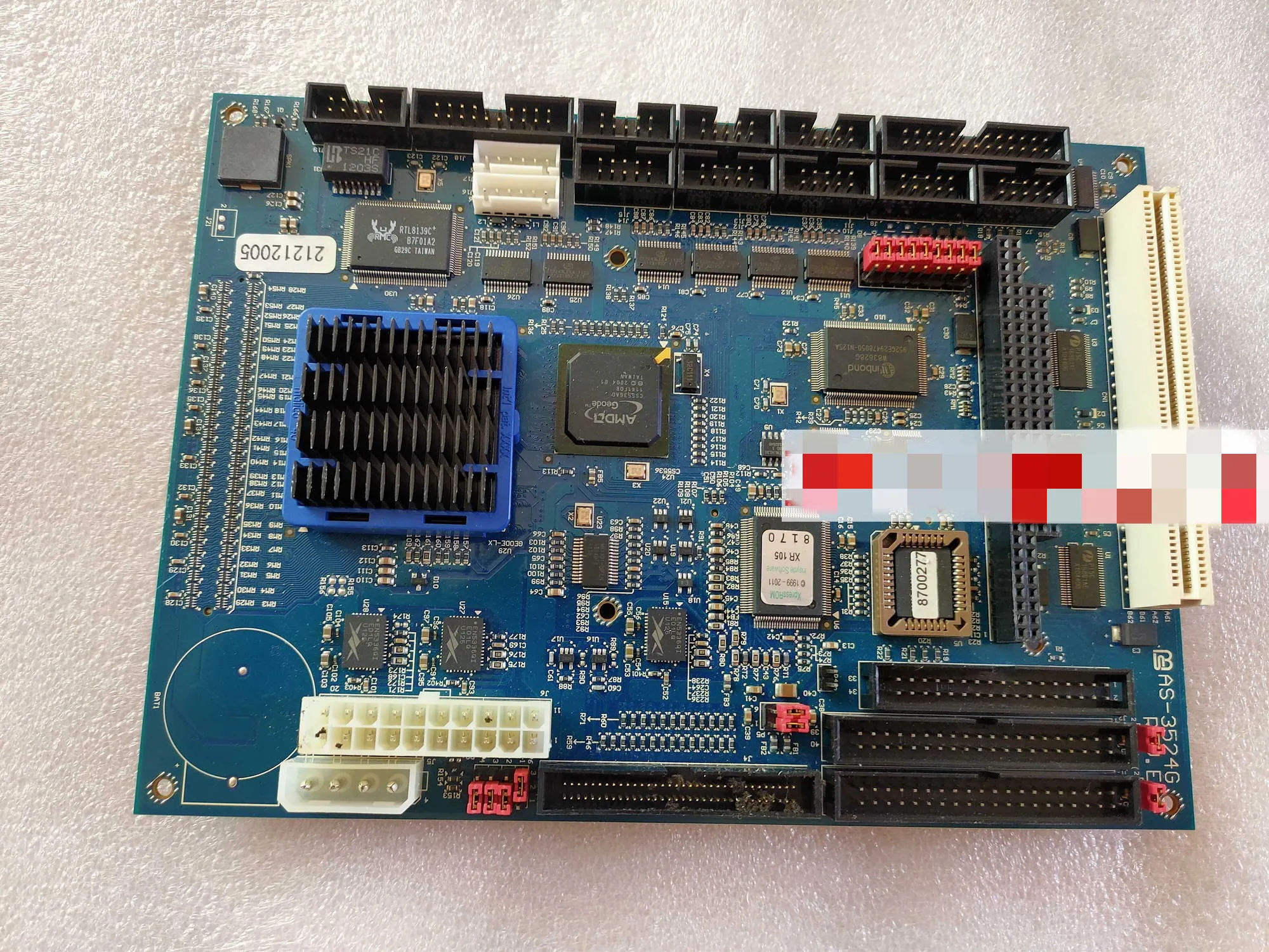 Industrial Control Motherboard Sumitomo Injection Molding Machine CPU Board AS-3524G REV: DE Equipment Machine Motherboard
Industrial Control Motherboard Sumitomo Injection Molding Machine CPU Board AS-3524G REV: DE Equipment Machine Motherboard