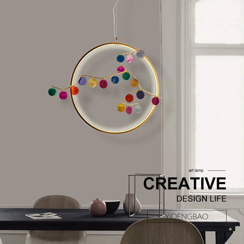 color agate stone chandelier postmodern restaurant bedroom bedside clothing store personality led dining Chandelier
color agate stone chandelier postmodern restaurant bedroom bedside clothing store personality led dining Chandelier