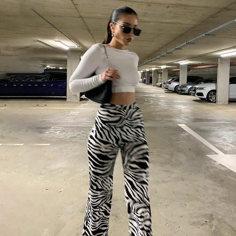 Zebra Print Wide Leg Pants Trousers Sexy High Waist Autumn Women New 2020 Fashion Casual Female Trousers Streetwear
Zebra Print Wide Leg Pants Trousers Sexy High Waist Autumn Women New 2020 Fashion Casual Female Trousers Streetwear