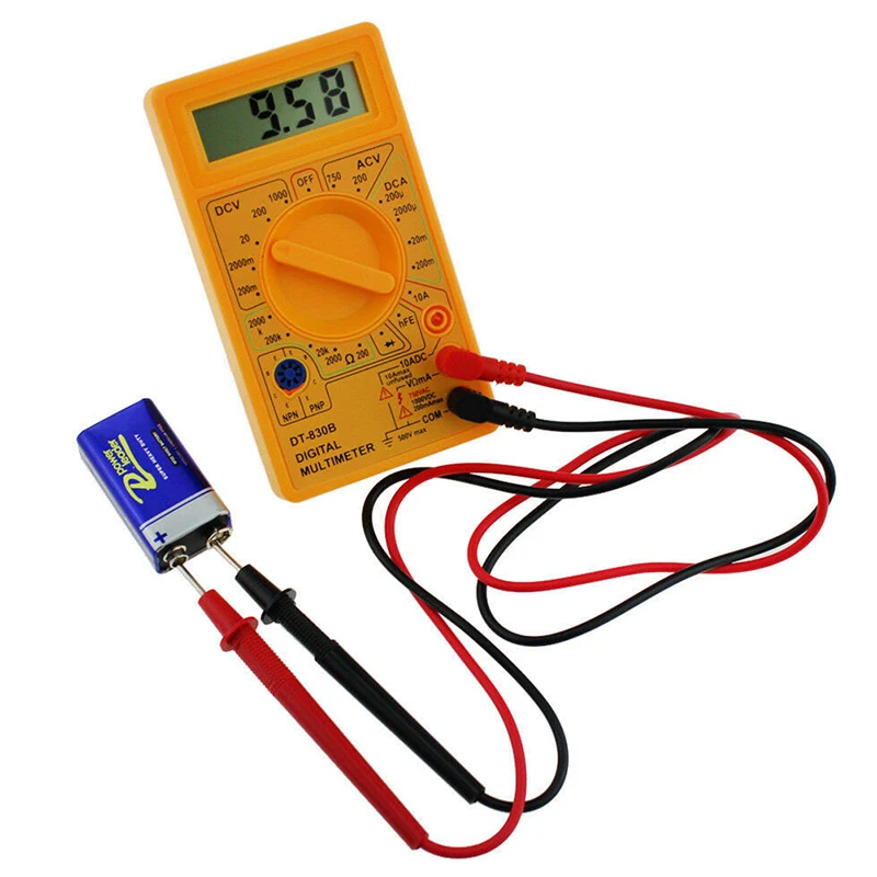 LCD Digital Multimeter AC/DC 750/1000V Digital Mini Handheld Multimeter for Voltmeter Ammeter Ohm Tester Meter With Probe
LCD Digital Multimeter AC/DC 750/1000V Digital Mini Handheld Multimeter for Voltmeter Ammeter Ohm Tester Meter With Probe