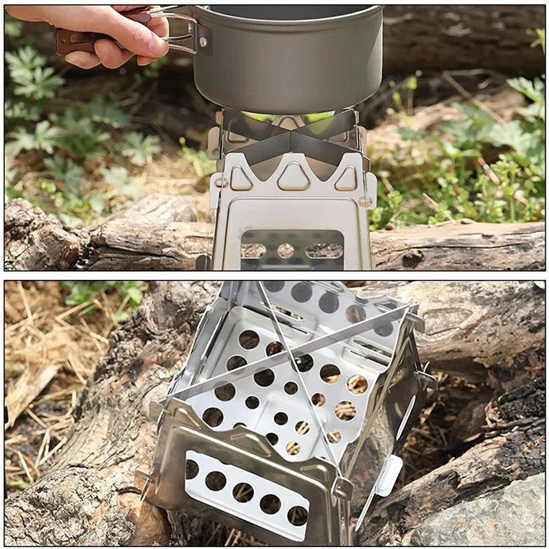 1pc Camping Wood Burning Stove Portable Stainless Steel Lightweight Outdoor Camping Fishing Hiking Picnic Survival Cooking Stove
1pc Camping Wood Burning Stove Portable Stainless Steel Lightweight Outdoor Camping Fishing Hiking Picnic Survival Cooking Stove