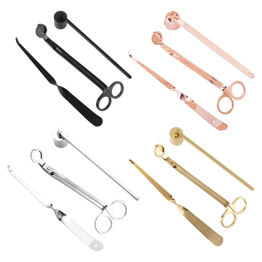Candle Accessory Set,Candle Wick Snuffer/Wick Trimmer/Wick Dipper,3 in 1 Candle Tool Kit, Great for Candles Making Supplies
Candle Accessory Set,Candle Wick Snuffer/Wick Trimmer/Wick Dipper,3 in 1 Candle Tool Kit, Great for Candles Making Supplies