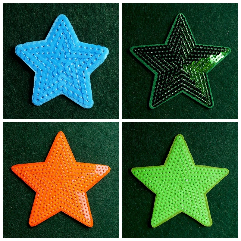 2pcs/lot Color Cartoon Five-Pointed Star Sequins Sew On Patch For Clothes DIY Sequin Patch Applique For Kids T-shirts Sticker
2pcs/lot Color Cartoon Five-Pointed Star Sequins Sew On Patch For Clothes DIY Sequin Patch Applique For Kids T-shirts Sticker