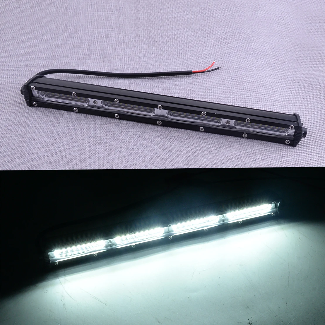 13" LED Slim Flood Spot Beam Driving Fog Work Light Lamp Bar 180W IP68 DC10-30V 6000K-7000K For Car Off-road
13" LED Slim Flood Spot Beam Driving Fog Work Light Lamp Bar 180W IP68 DC10-30V 6000K-7000K For Car Off-road