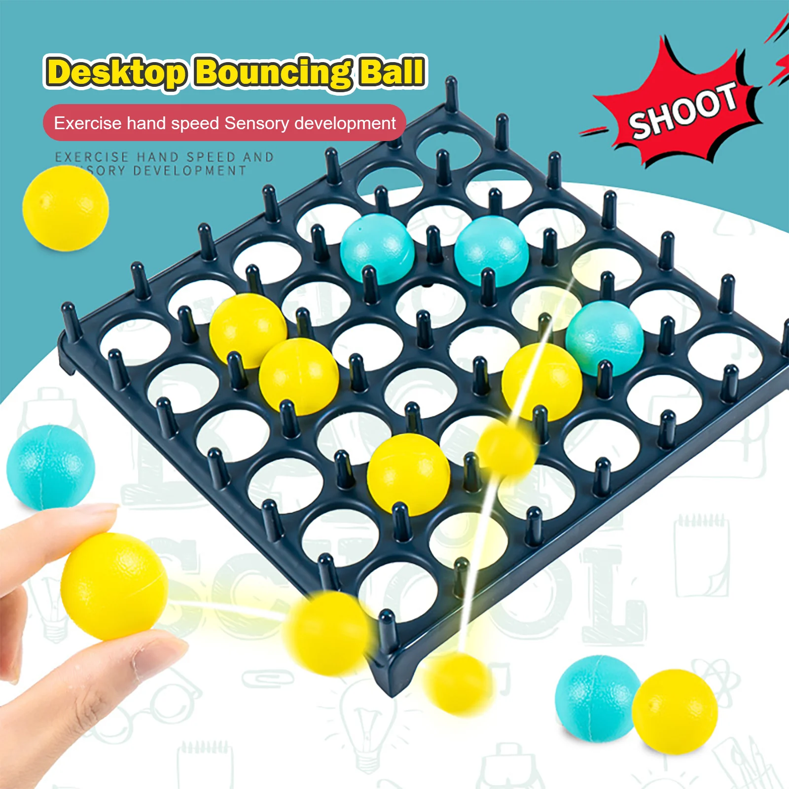 Jumping Ball Bounce Off, настольные игры для детей, 1 комплект, активация, Вечерние игры для всей семьи, настольные прыгающие игрушки, подарочный набор, ...
Jumping Ball Bounce Off, настольные игры для детей, 1 комплект, активация, Вечерние игры для всей семьи, настольные прыгающие игрушки, подарочный набор, ...