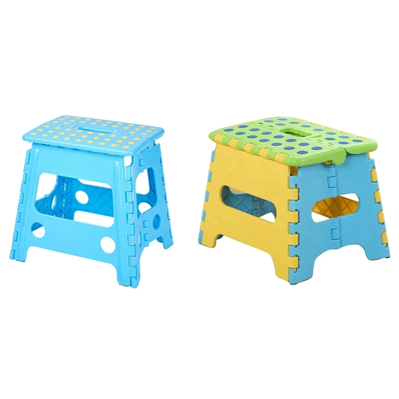 2 Pcs Folding Step Stool for Home Bathroom Kitchen Garden Camping Kids Handle Portable Folding Stool, Blue & Green
2 Pcs Folding Step Stool for Home Bathroom Kitchen Garden Camping Kids Handle Portable Folding Stool, Blue & Green