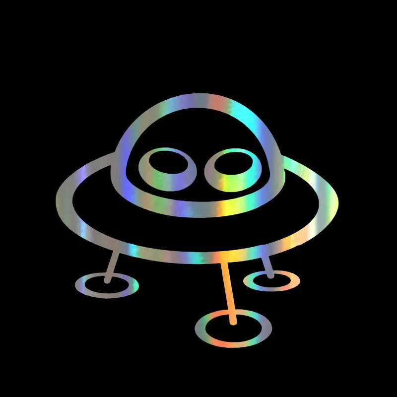 Cartoon UFO Car Stickers and Decals Funny Car Styling Bumper Sticker Laser Vinyl Decal for Vehicle Window Door Body 5"x5"
Cartoon UFO Car Stickers and Decals Funny Car Styling Bumper Sticker Laser Vinyl Decal for Vehicle Window Door Body 5"x5"