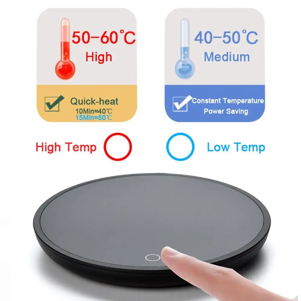 New Coffee Mug Cup Warmer for Home Office Milk Tea Water Heating Pad 2 Constant-temperatures Optional Auto-off Best Gift Idea
New Coffee Mug Cup Warmer for Home Office Milk Tea Water Heating Pad 2 Constant-temperatures Optional Auto-off Best Gift Idea