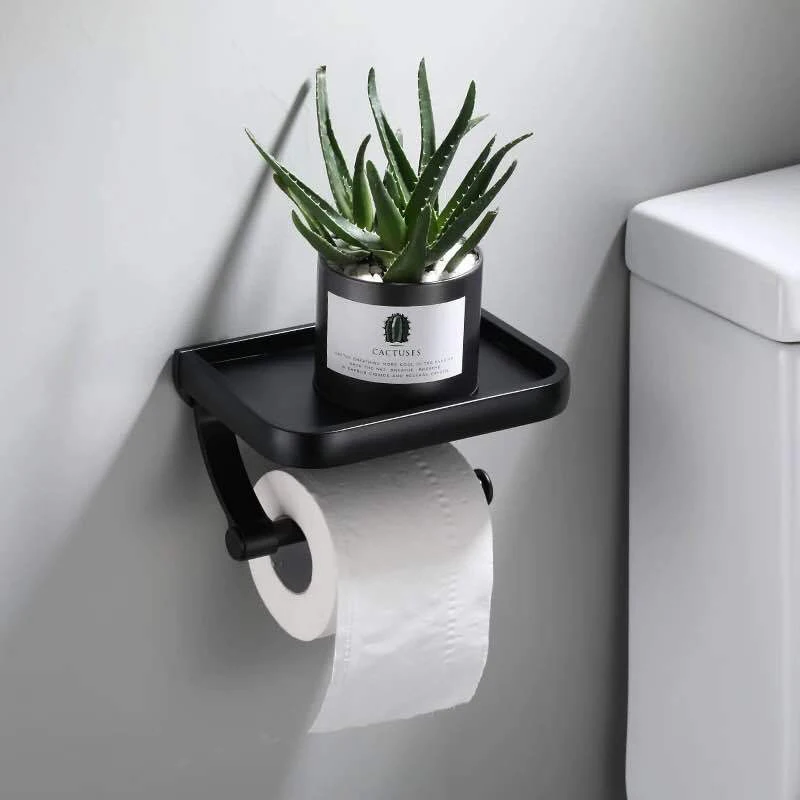 Wall Mounted Toilet Paper Holder Tissue Paper Holder Modern Style Roll Holder With Phone Storage Shelf Bathroom Accessories 
Wall Mounted Toilet Paper Holder Tissue Paper Holder Modern Style Roll Holder With Phone Storage Shelf Bathroom Accessories