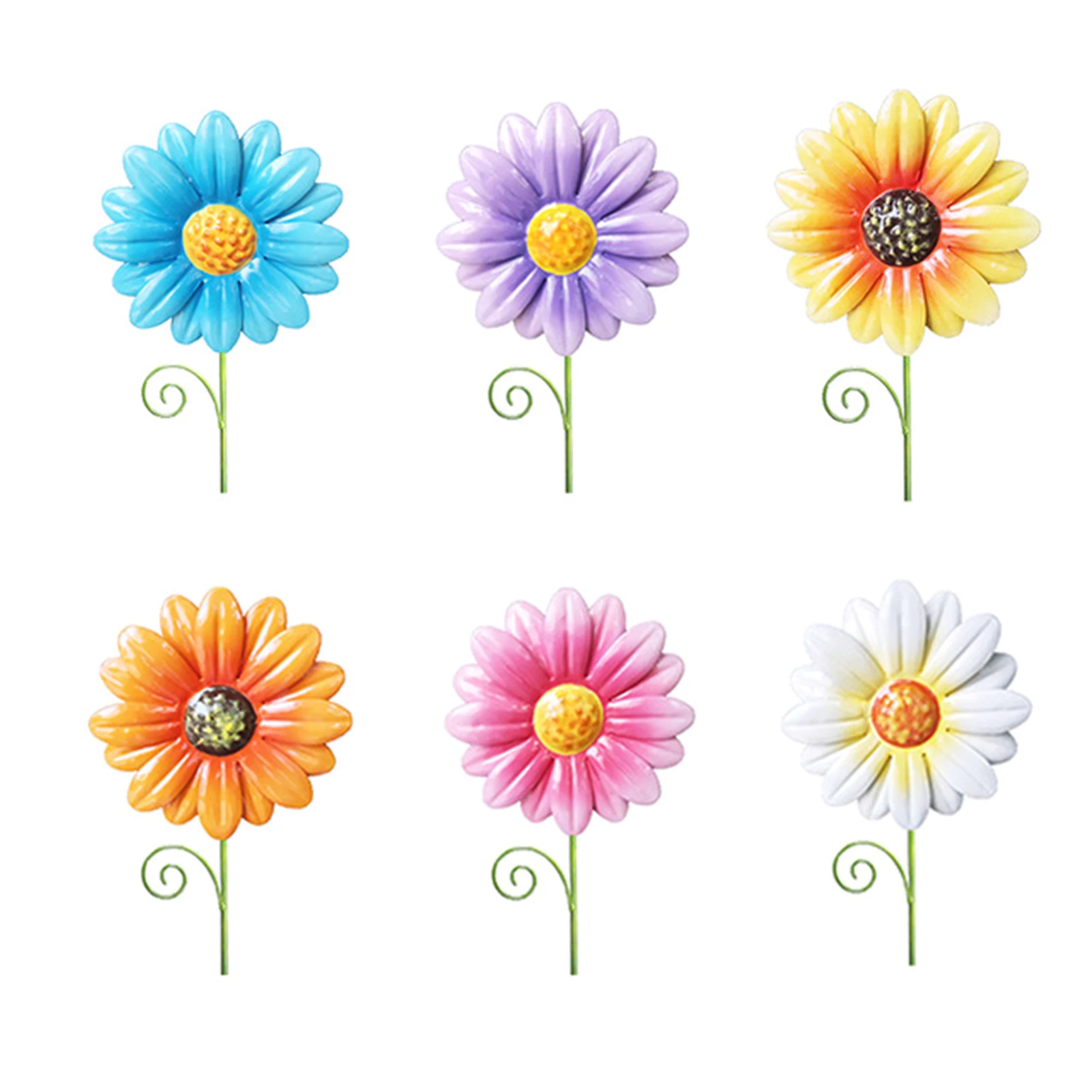 6pcs Metal Flower Stake Yard Garden Decor Landscape Patio Pot Gift Ground Plug Art Craft Waterproof Lawn Outdoor Pathway Durable
6pcs Metal Flower Stake Yard Garden Decor Landscape Patio Pot Gift Ground Plug Art Craft Waterproof Lawn Outdoor Pathway Durable