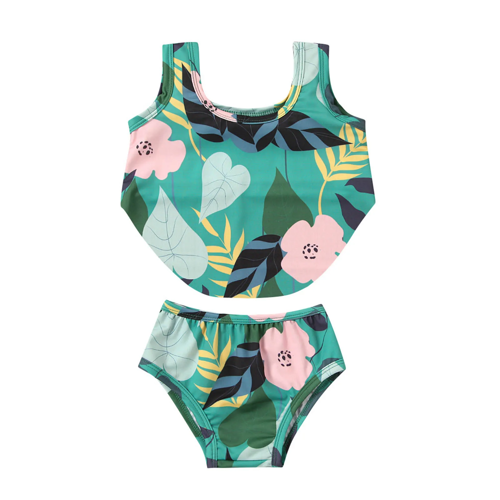кђпалник для девоек Bikini Baby Girls Swimwear Swimsuit Plant Pattern Green Bikini Set Two Piece Wear Summer Outfits
кђпалник для девоек Bikini Baby Girls Swimwear Swimsuit Plant Pattern Green Bikini Set Two Piece Wear Summer Outfits