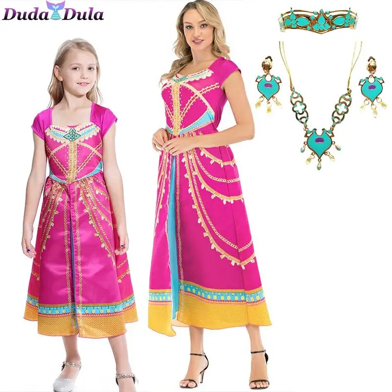 Aladdin's lamp jasmine cosplay Costume for girls children's dress jasmine princess girl dress role costume Performance Costume
Aladdin's lamp jasmine cosplay Costume for girls children's dress jasmine princess girl dress role costume Performance Costume