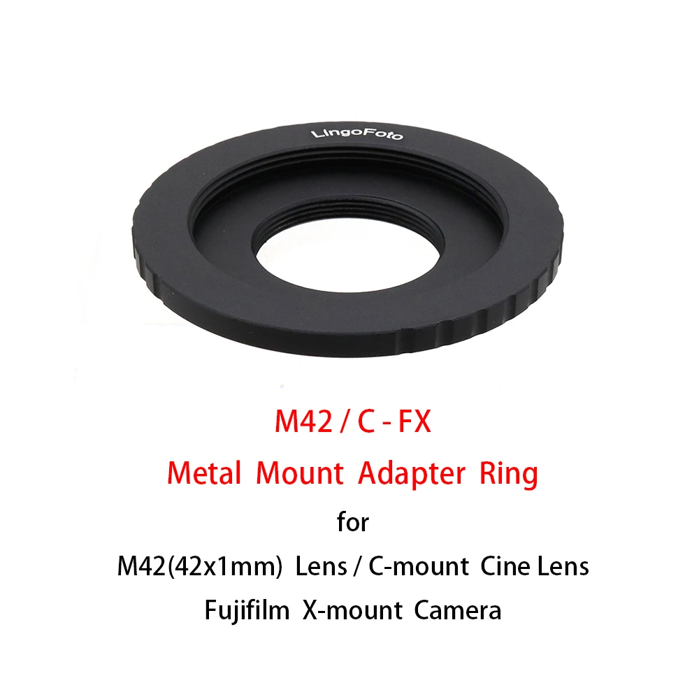M42-FX / C-FX Dual-Purpose Mount Adapter Ring Metal for M42 lens / C-mount lens to Fujifilm X-mount Camera photography accessory
M42-FX / C-FX Dual-Purpose Mount Adapter Ring Metal for M42 lens / C-mount lens to Fujifilm X-mount Camera photography accessory
