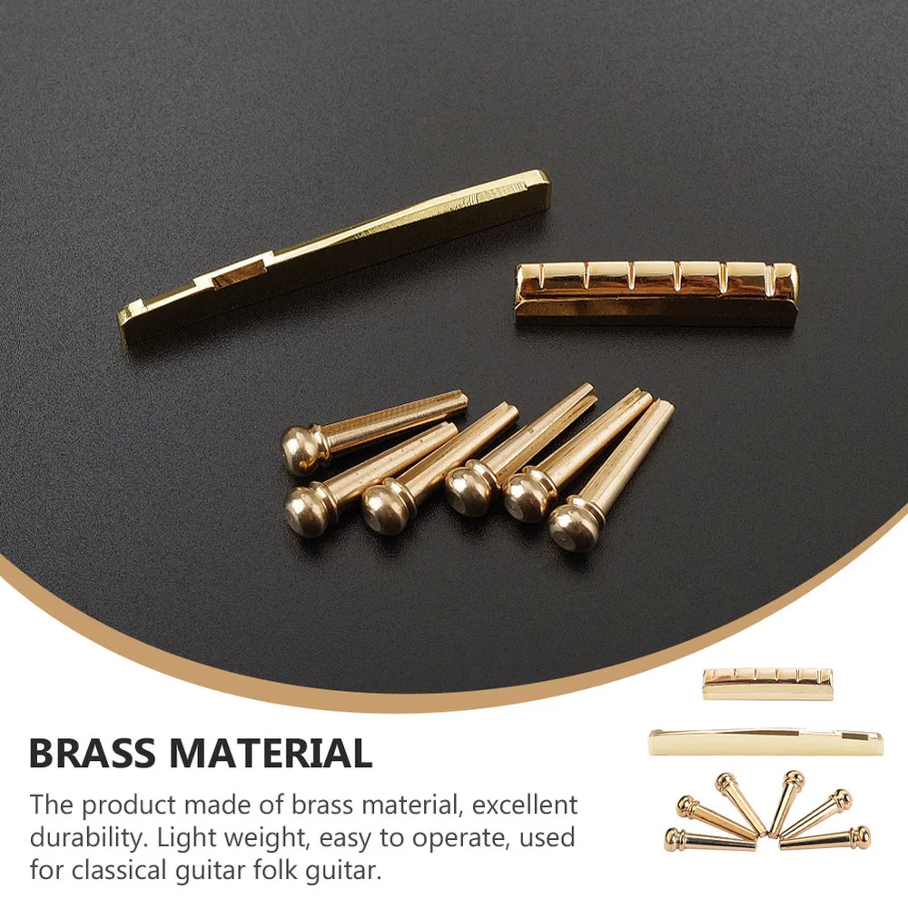 1 Set/8pcs Guitar Nut and Bridge Saddle Bridge Pin Acoustic Guitar Accessories
1 Set/8pcs Guitar Nut and Bridge Saddle Bridge Pin Acoustic Guitar Accessories