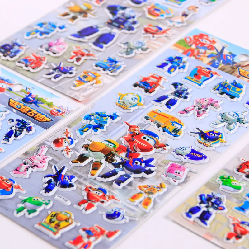 Super Wings Toy car Stickers 3D Children's Cartoon Tattoo stickers Bubble Paste Thicken The Reward Stickers Kids Toys Gifts 
Super Wings Toy car Stickers 3D Children's Cartoon Tattoo stickers Bubble Paste Thicken The Reward Stickers Kids Toys Gifts