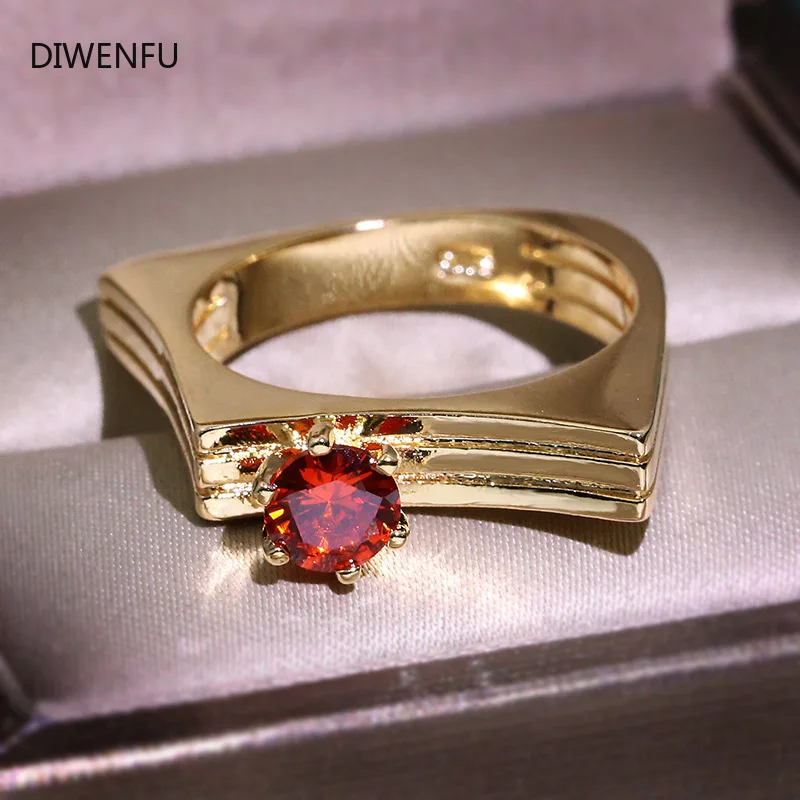 14K Yellow Gold Ring for Women Anillos Geometric Red Diamond Engagement Wedding Ring 14K Gold Ring for Jewelry Women Wedding
14K Yellow Gold Ring for Women Anillos Geometric Red Diamond Engagement Wedding Ring 14K Gold Ring for Jewelry Women Wedding