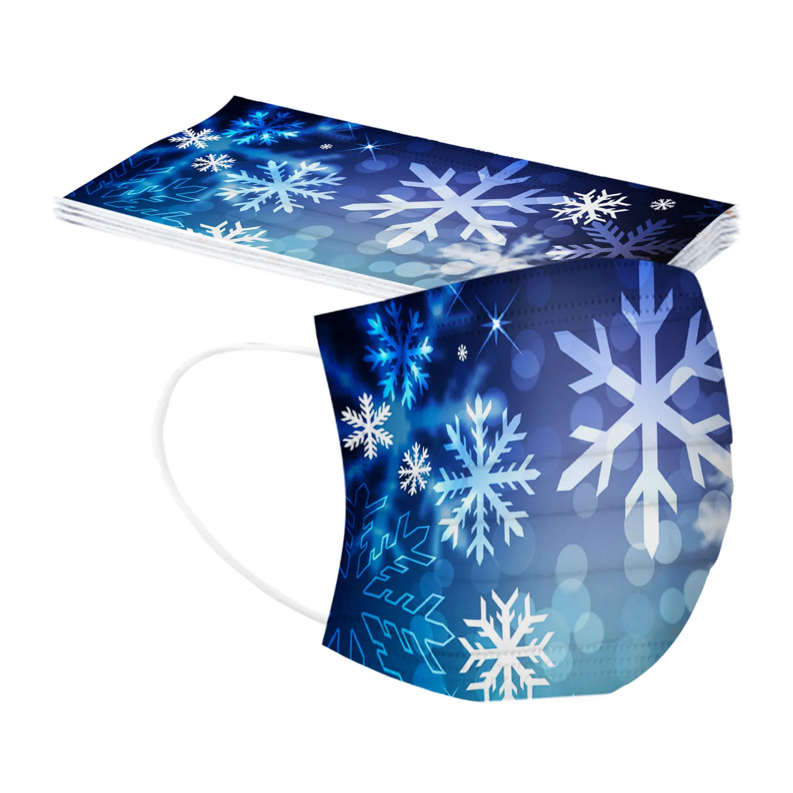 50PC Adult Christmas Shiny Print Protection Disposable 3 Layer Earring Face Mask Protection Face Mask Washable Earloop Mask#30
50PC Adult Christmas Shiny Print Protection Disposable 3 Layer Earring Face Mask Protection Face Mask Washable Earloop Mask#30