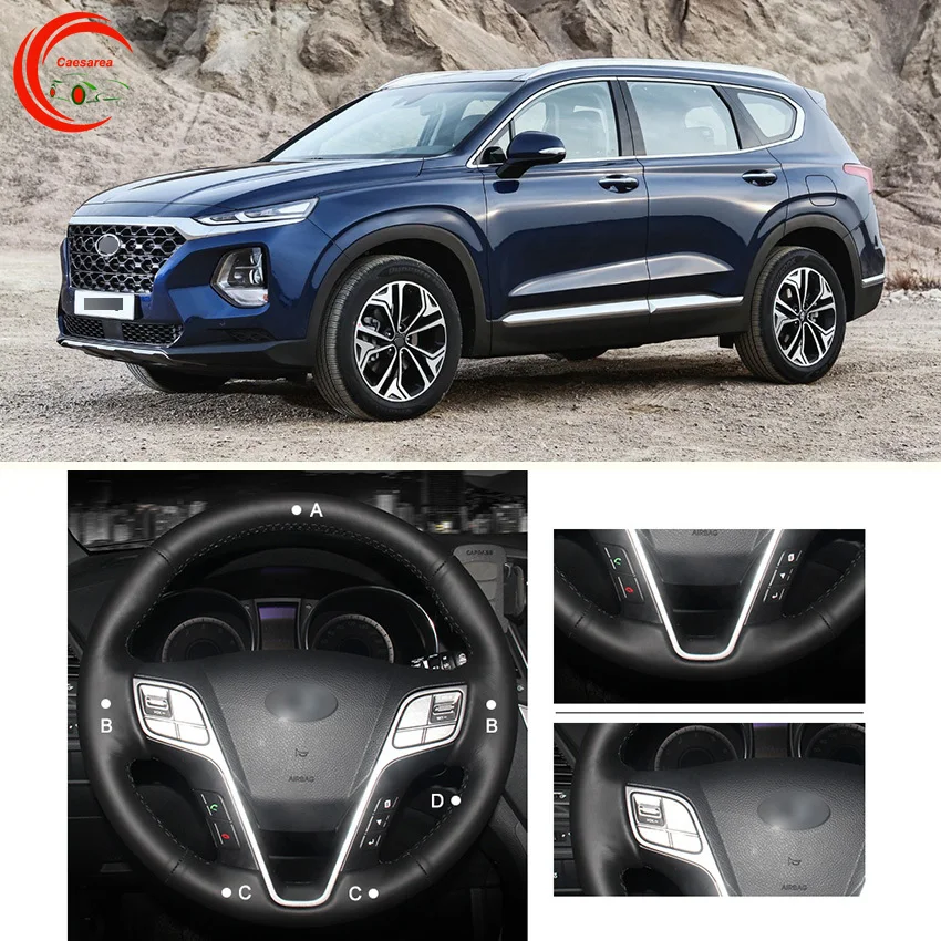 Для Hyundai Santa Fe 2012-2019 черный кожаный чехол рулевого колеса автомобиля DIY рука сшитый на заказ
Для Hyundai Santa Fe 2012-2019 черный кожаный чехол рулевого колеса автомобиля DIY рука сшитый на заказ