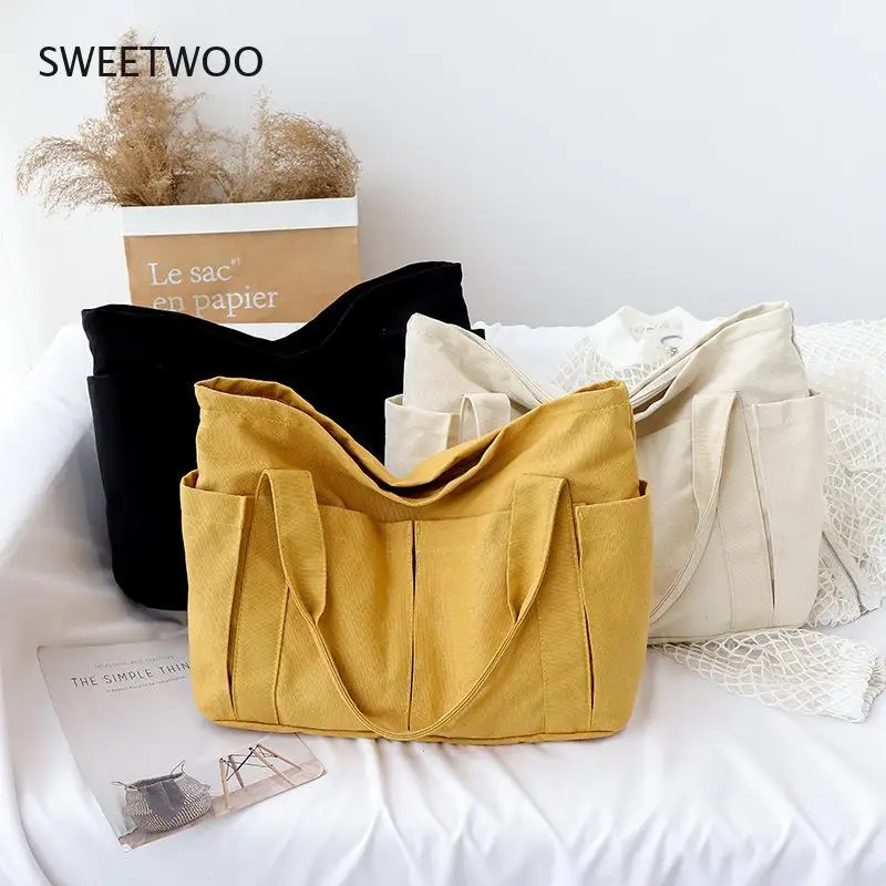 New Canvas Multi-pockets Zipper Handbag for Student School Teacher Leisure Top-handle Bag for Teenager Big Jumbo Diaper Bag Tote
New Canvas Multi-pockets Zipper Handbag for Student School Teacher Leisure Top-handle Bag for Teenager Big Jumbo Diaper Bag Tote