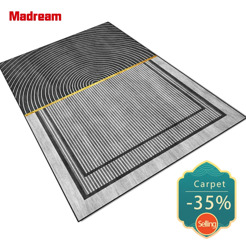 Madream Fashion Luxurious Black White Lines Living Room Rug Geometric Stitching Pattern Home Decoration Room Carpet Bedside Mat
Madream Fashion Luxurious Black White Lines Living Room Rug Geometric Stitching Pattern Home Decoration Room Carpet Bedside Mat
