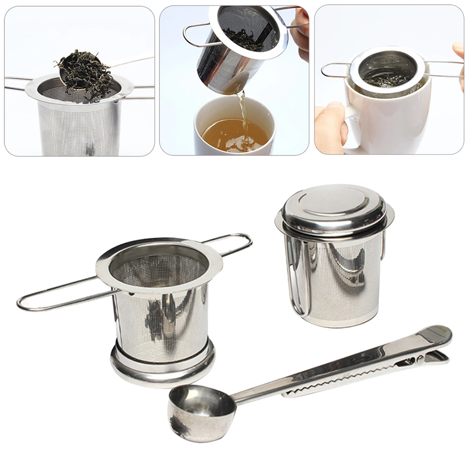 

Чай заварки 304 Нержавеющая сталь свободные Чай Leaf специй фильтр Чай аксессуары сетки Чай заварки