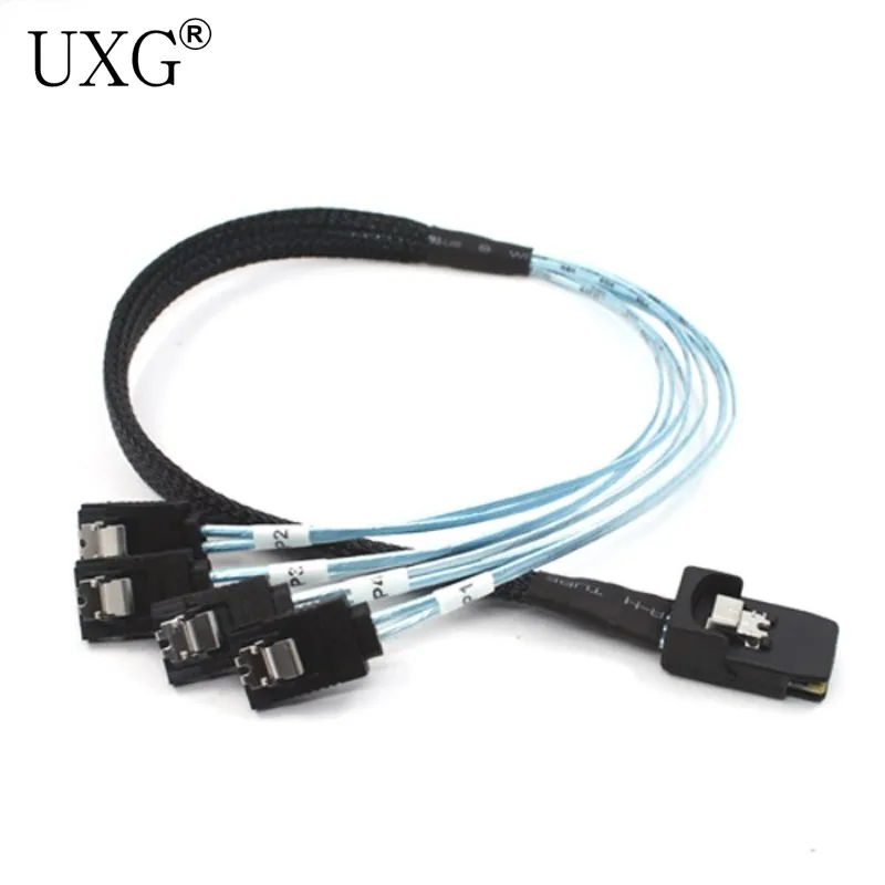 Внутренний кабель для жесткого диска MINI SAS 4i SFF-8087 36P To 4 SATA 7Pin HDD, 1 м
Внутренний кабель для жесткого диска MINI SAS 4i SFF-8087 36P To 4 SATA 7Pin HDD, 1 м