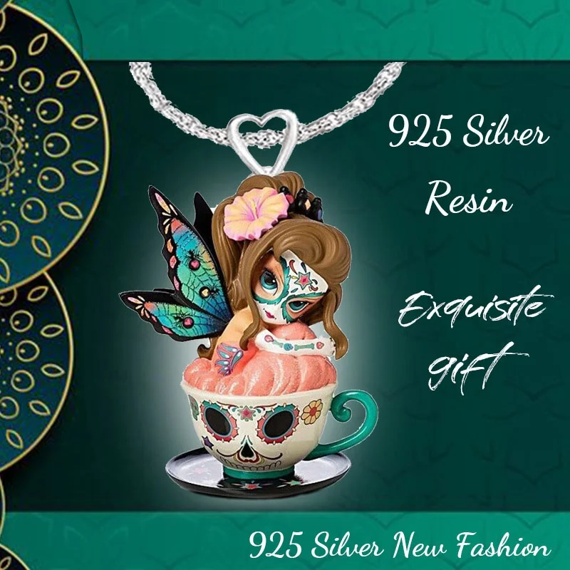 Cute Fashion Women 3D Printing Choker Resin Tea Cup Joker Butterfly Girl Pendant Casual Party Necklace Jewelry
Cute Fashion Women 3D Printing Choker Resin Tea Cup Joker Butterfly Girl Pendant Casual Party Necklace Jewelry