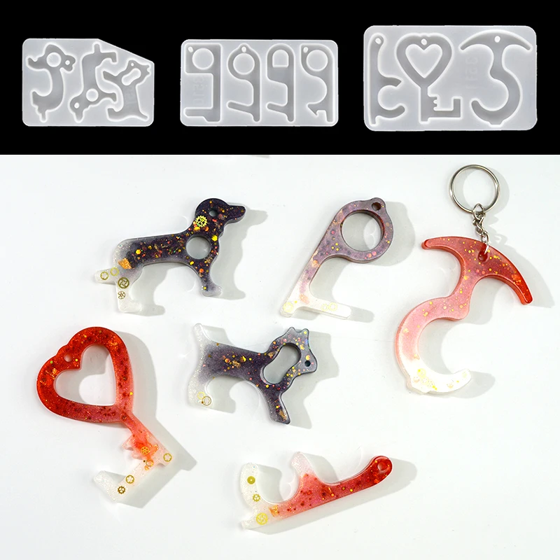 Non Contact Keychain Epoxy Resin Molds Pendant Molde Silicona Resina Keyrings Molds Silicone Crafts For Artesanato Material
Non Contact Keychain Epoxy Resin Molds Pendant Molde Silicona Resina Keyrings Molds Silicone Crafts For Artesanato Material