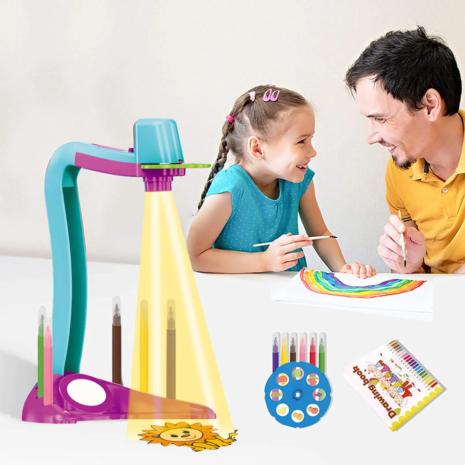New Kids Early Educational Learning Projector Projection Painting Drawing Table Desk Toy Paint Tools Gif DIY Toys For Children
New Kids Early Educational Learning Projector Projection Painting Drawing Table Desk Toy Paint Tools Gif DIY Toys For Children