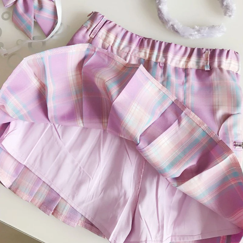 Summer Women Mini Skirt Pleated Sexy Kawaii High-Waisted Harajuku Gothic Ladies Clothes Korean Style Vintage Female Clothing
Summer Women Mini Skirt Pleated Sexy Kawaii High-Waisted Harajuku Gothic Ladies Clothes Korean Style Vintage Female Clothing