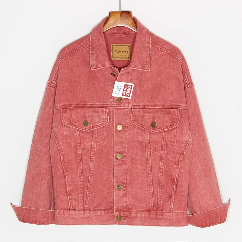 Spring Streetwear Fashion Purple Denim Jacket Women Vintage Long sleeve Short Jeans Jacket Coat Female Plus size Loose Outerwear
Spring Streetwear Fashion Purple Denim Jacket Women Vintage Long sleeve Short Jeans Jacket Coat Female Plus size Loose Outerwear