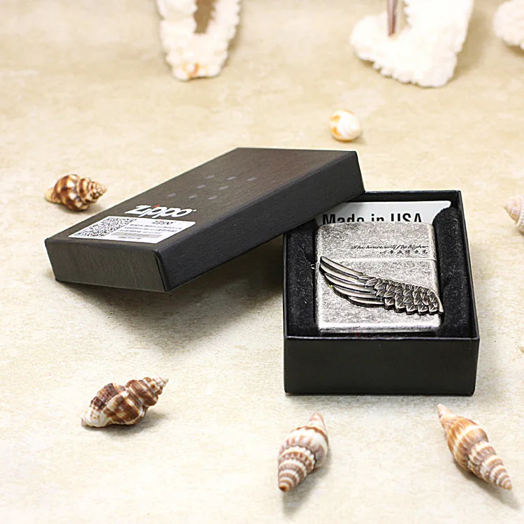 Genuine Zippo oil lighter copper windproof Retro wings carving cigarette Kerosene lighters Gift With anti-counterfeiting code
Genuine Zippo oil lighter copper windproof Retro wings carving cigarette Kerosene lighters Gift With anti-counterfeiting code