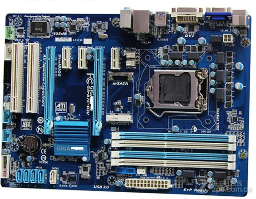 Used GA-B75-D3V Original Motherboard LGA 1155 DDR3 32G B75 B75-D3V Desktop Mainboard SATA II SATA III Systemboard
Used GA-B75-D3V Original Motherboard LGA 1155 DDR3 32G B75 B75-D3V Desktop Mainboard SATA II SATA III Systemboard