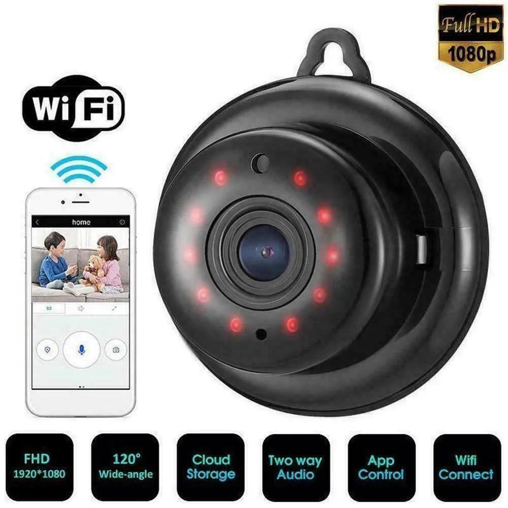 SecuPlus+1080P Wireless Mini WiFi Camera Home Security Camera IP CCTV Surveillance IR Night Vision Motion Detect Baby Monitor
SecuPlus+1080P Wireless Mini WiFi Camera Home Security Camera IP CCTV Surveillance IR Night Vision Motion Detect Baby Monitor