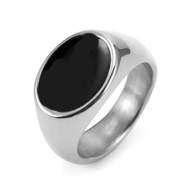 Fashion Men Women Stainless Steel Oval Finger Ring Personalized Party Casual Punk Hip Hop Ring Jewelry
Fashion Men Women Stainless Steel Oval Finger Ring Personalized Party Casual Punk Hip Hop Ring Jewelry