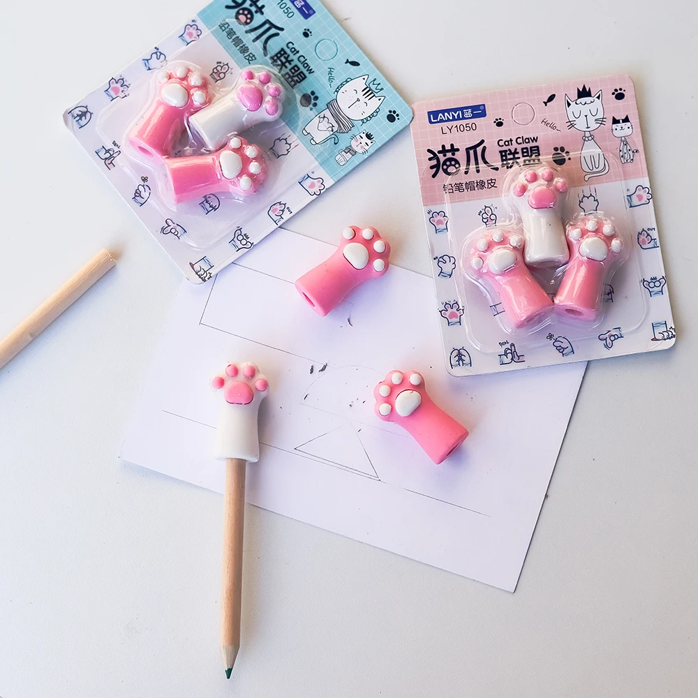 3шт./упак. милый мини-карандаш в форме кошачьей лапы в форме когтя резиновые ластики для карандашей коррекция рисунка для письма канцелярски... 
3шт./упак. милый мини-карандаш в форме кошачьей лапы в форме когтя резиновые ластики для карандашей коррекция рисунка для письма канцелярски...