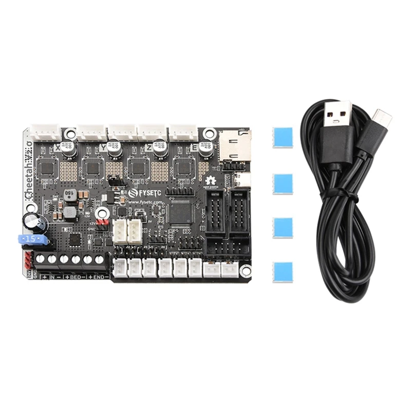 Бесшумная плата драйвера R9JA Cheetah v2.0, 32-битная плата контроллера TMC2209 UART для CR10
Бесшумная плата драйвера R9JA Cheetah v2.0, 32-битная плата контроллера TMC2209 UART для CR10