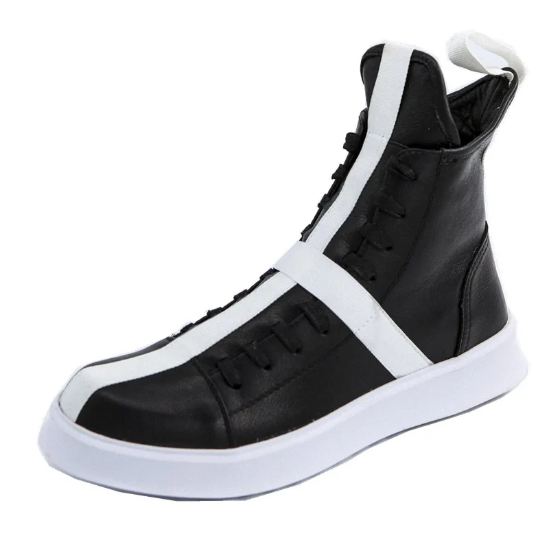 2021autumn and winter high-top men's shoes sneakers side zipper street thick-soled increase plus velvet tide shoes new
2021autumn and winter high-top men's shoes sneakers side zipper street thick-soled increase plus velvet tide shoes new