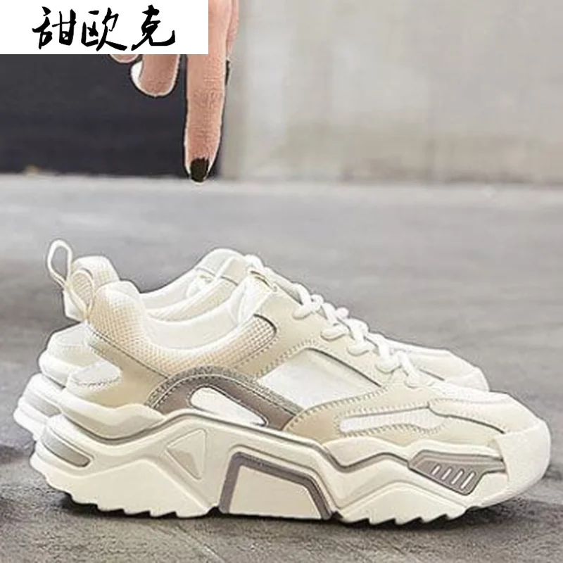 2021 Women's Lace-up Color Matching Sneakers Fashion Women's Shoes Comfortable Breathable Casual Shoes Women Mesh Platform Shoes
2021 Women's Lace-up Color Matching Sneakers Fashion Women's Shoes Comfortable Breathable Casual Shoes Women Mesh Platform Shoes