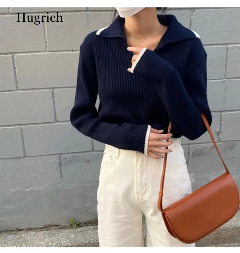 Elegant Korean Tops For Women Winter Fashion Spring Basic Solid Knitted Short Sweaters
Elegant Korean Tops For Women Winter Fashion Spring Basic Solid Knitted Short Sweaters