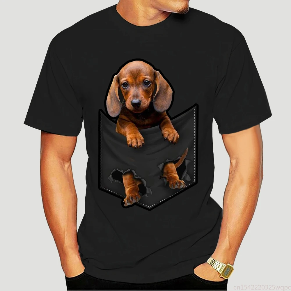 Dachshund In Pocket Men T-Shirt Unisex Fashion Male Black T-shirt Cotton Teeshirt 
Dachshund In Pocket Men T-Shirt Unisex Fashion Male Black T-shirt Cotton Teeshirt