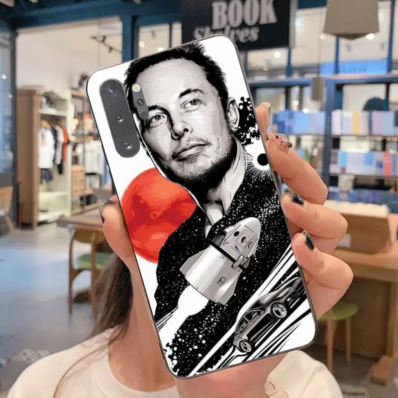 CUTEWANAN Elon Musk Painted Phone Case For Samsung Note 7 8 9 10 Lite Plus Galaxy J7 J8 J6 2018 Prime | Мобильные телефоны и