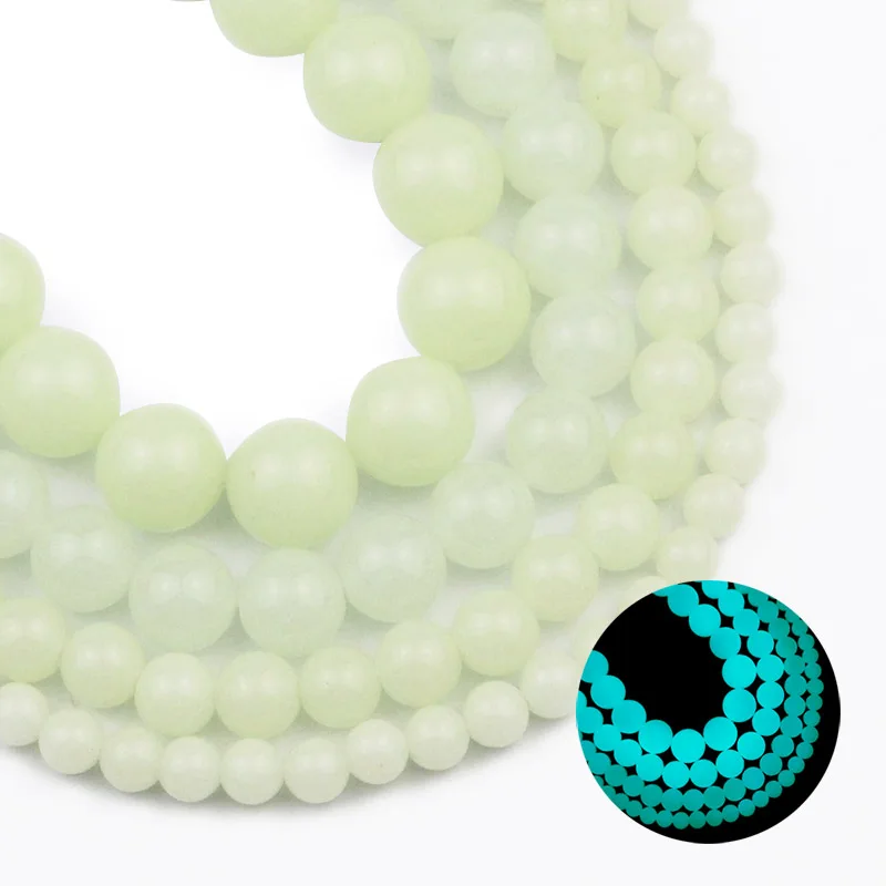 Luminous Glowing In The Dark Aquamarine Natural Stone 6 8 10 12mm Round Beads for Jewelry Making DIY Bracelet Women Yoga Jewelry
Luminous Glowing In The Dark Aquamarine Natural Stone 6 8 10 12mm Round Beads for Jewelry Making DIY Bracelet Women Yoga Jewelry