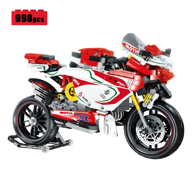 New High Tech City Motorcycle Building Block Model Assembling MOC Technical Sports Car Bricks DIY Toys For Children Gift Set
New High Tech City Motorcycle Building Block Model Assembling MOC Technical Sports Car Bricks DIY Toys For Children Gift Set