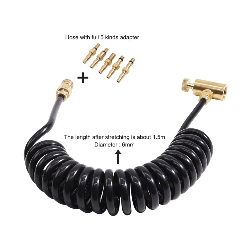 Air Pistols CO2 Gun Adapter Tube with 5 Kinds of PLUG CONNECTOR with Coil Hose for PCP Paintball AirGun Paintball Equipment HPA
Air Pistols CO2 Gun Adapter Tube with 5 Kinds of PLUG CONNECTOR with Coil Hose for PCP Paintball AirGun Paintball Equipment HPA